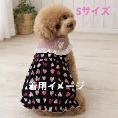 犬服ハンドメイド　バルーンワンピースS