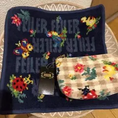 フェイラー　ハイジチェックポーチとハンカチ