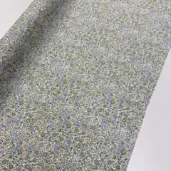 プリント生地 1メートル 花柄 グリーン