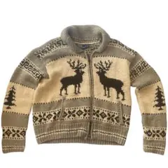 polo Ralph Lauren ラルフカウチンセーターXL WOOL 手編みのサムネイル