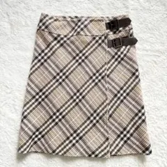 極美品✨ BURBERRY LONDONノバチェック ラップスカート L