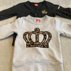 BABYDOLL 薄手トレーナー　カーディガン 2点セット 100cm