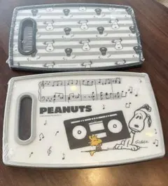 スヌーピー まな板 カッティングボード 軽量 グレー PEANUTS ブラック