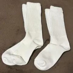 ユニクロ UNIQLO ルーズソックス 23-25cm 白 2足セット
