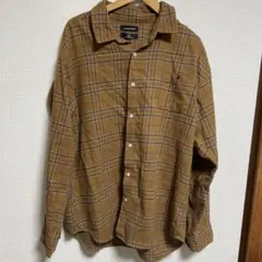 KANGOL MONO-MART ネルシャツ ブラウン Lサイズのサムネイル