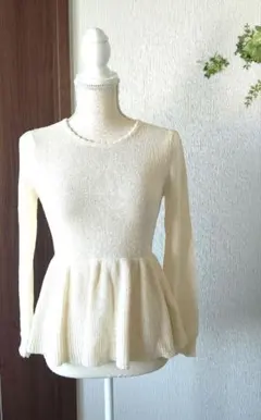 no.6 アースミュージック アイボリーニット