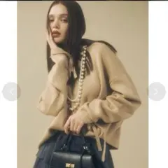 EIMY ISTOIRE（エイミーイストワール） スリーブギャザールーズニット