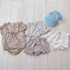 juo ロンパース ブルマ ショートパンツ　帽子 70cm セット 韓国子供服