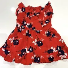 JANE AND JACK 赤い花柄ワンピース 6-12M Hawaiiで購入のサムネイル