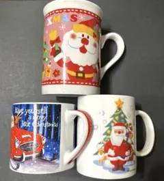 クリスマス　サンタクロース　マグカップ　3個セット