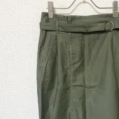 Spick and Span 膝丈タイトスカート ベルト付き ポケット スリット