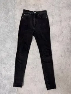 マウジー ブラックスキニー ストレッチ ハイウエスト デニム