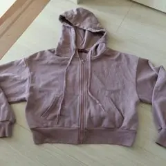 秋☆　lovetoxic　長袖　ショート丈　フード付きパーカー 　160　上着