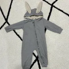 KIDSSALES ウサギ耳ロンパース 80cm グレー