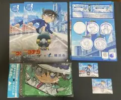名探偵コナン 横浜市スタンプラリー クリアファイル ステッカー2セット オマケ付