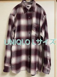 UNIQLO チェックフランネルネルシャツ Lサイズ