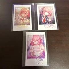 ① nqrse なるせ サイン入りチェキ 3枚セット