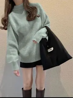 GRL モヘヤタッチビッグニットトップス