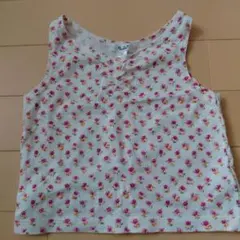 a.v.v 花柄タンクトップ 80　コットン100%