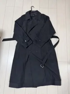 HARE ブラック トレンチコート S