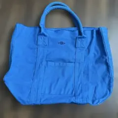 ロンハーマンRon Herman トートバッグ キャンバス ロゴ刺繍 青 ブルーのサムネイル