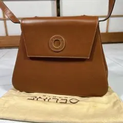 CELINE セリーヌ サークルロゴ ショルダーバッグ レザー 本革