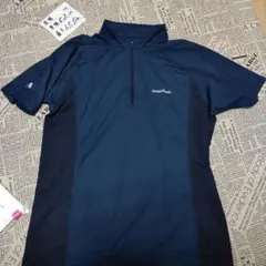 モンベル (mont-bell) クールジップシャツ Men's 半袖 Lサイズ