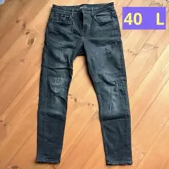 ❤️ZARA MAN ザラ メンズ ダメージデニム 40 L ブラック❤️