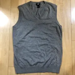 H&M グレー Vネック ベスト