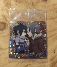 NARUTO　忍界 シール ウエハース 5　シークレットサスケ イタチ