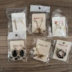 ファッションジュエリー ピアスセット 6点