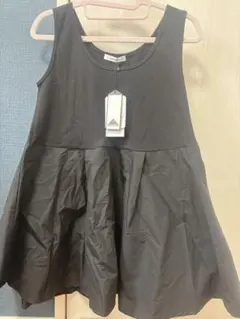 OPAQUE.CLIP ノースリーブ ペプラムドッキングカットソー ブラック M