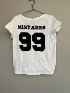 ZARA TRAFALUC MISTAKES Tシャツ Vネック　B品　穴あり