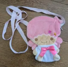 リトルツインスターズ ぬいぐるみポシェット キキララ ララ おすわり