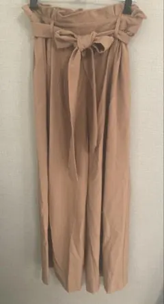 GU ベージュ ガウチョパンツ Mサイズ