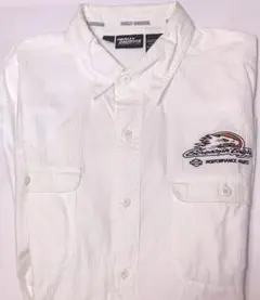 ハーレーダビッドソン 長袖シャツ 白