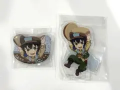 鬼滅の刃　実りの秋　アクスタ　缶バッジ　セット　嘴平伊之助