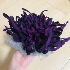 髪飾り　成人式　結婚式　パープル