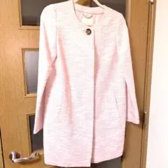 UNTITLED スプリングコート ツイードコート ピンク系