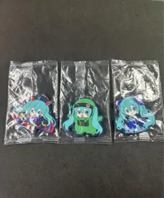 【3種セット】GUNDAM × MIKU　ガンダム　初音ミク　ラバーマスコット