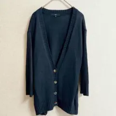 s0719【la.f…ラエフ】Vネック七分袖カーディガン　シンプル　着回し