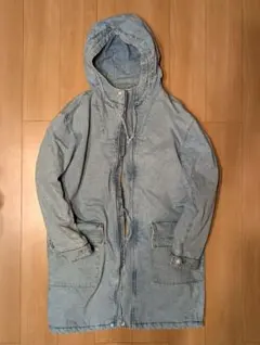 ZARA MAN　ザラ　極暖　裏ボア　デニム　モッズコート