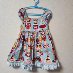 シャーリーテンプル　カフェプリント　限定　ワンピース