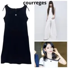 ♡極美品♡courreges クレージュ ひざ丈ワンピース ノースリーブ