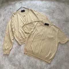 【極美品/希少】ラルフローレン シルク100% ニットアンサンブル 15号のサムネイル