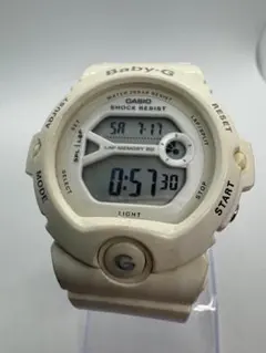 【稼働】CASIO Baby-G デジタル腕時計 ホワイトW104