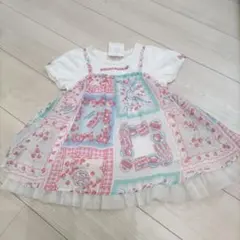 メゾピアノ　いちごハンカチモチーフチュニック