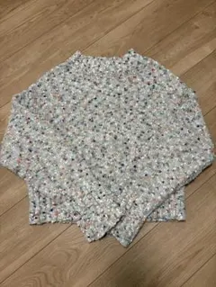 フラッシュブルー　remiさんコラボ　カラーネップニット