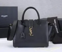 美品YSL！ブラック　2WAYハンドバッグ　レザー