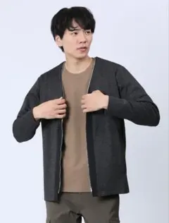 TAKA-Q ジップカーディガン タカキュー 紺色のサムネイル